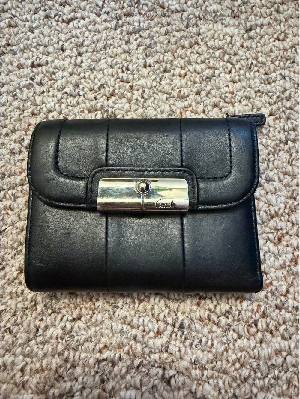 Coach vintage Kristin black leather wallet
